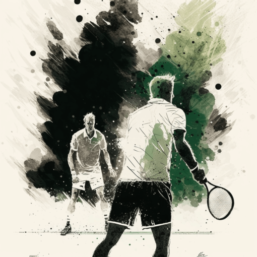 deuce no tênis, ilustração